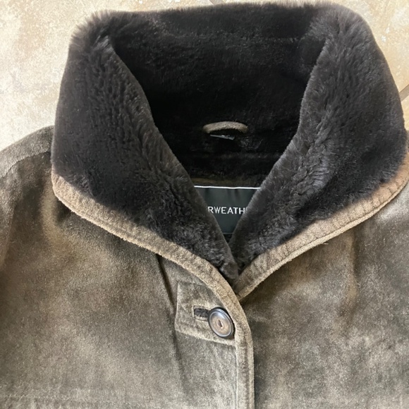 Vintage Fairweather Suede + Faux Fur Winter Coat (Size Small) - Picture 2 of 13